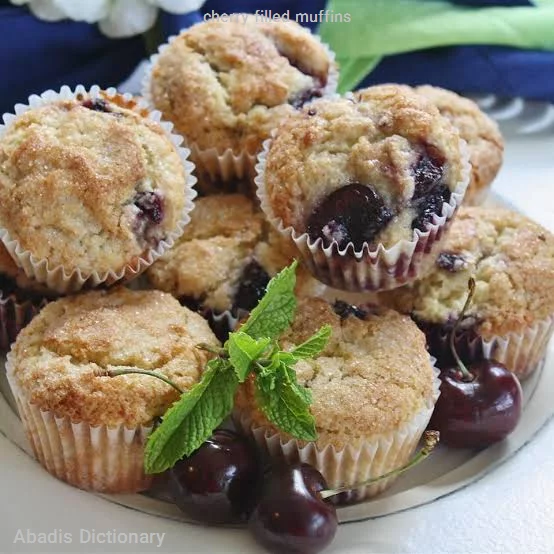 cherry filled muffins